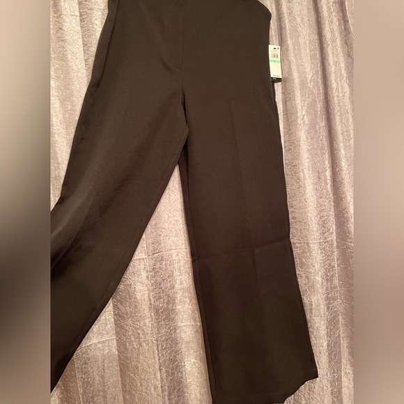 NWT Danielle Bernstein stylish black wide leg dress pant - Picture 2 of 11